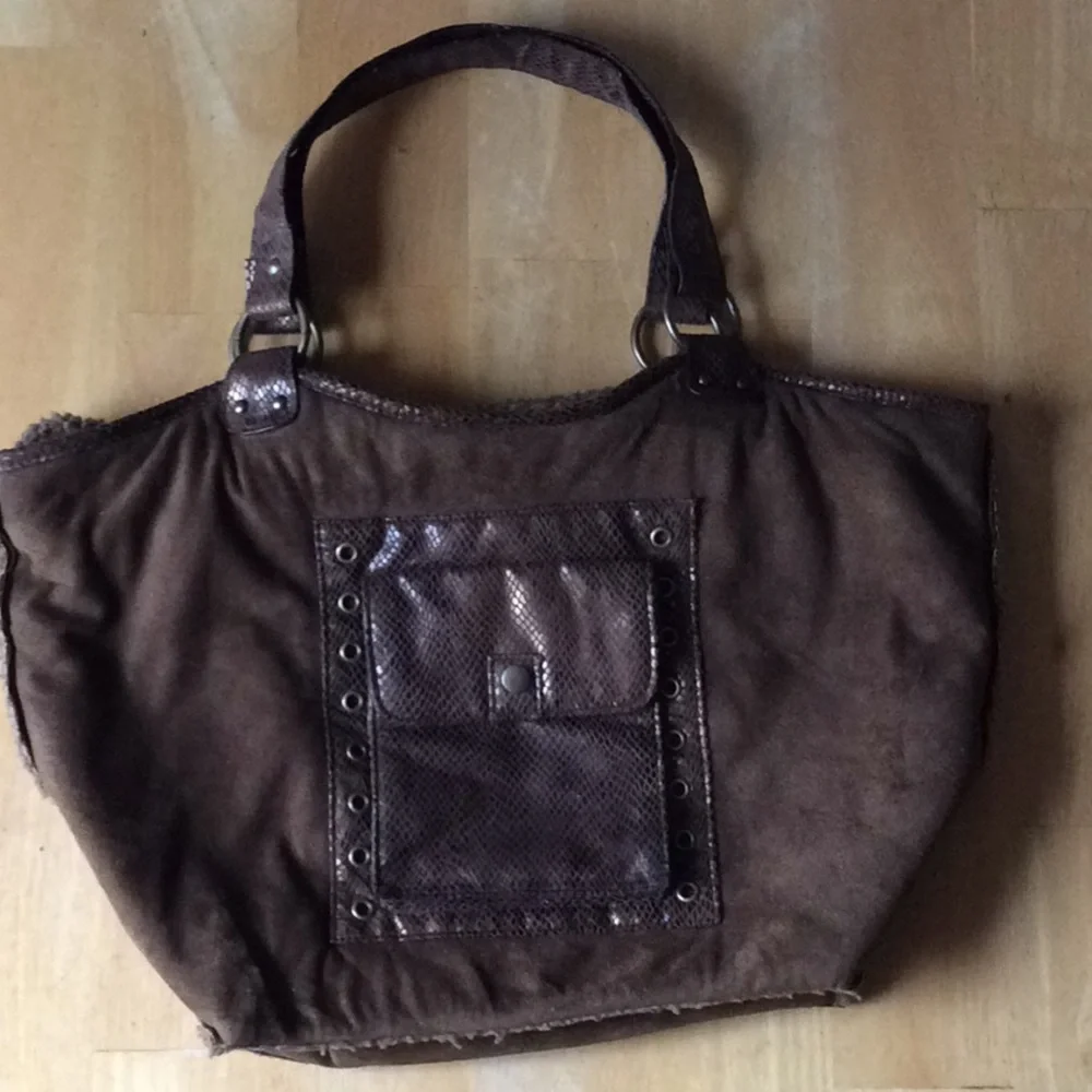 Vintage Suede Bohemian Style Handbag